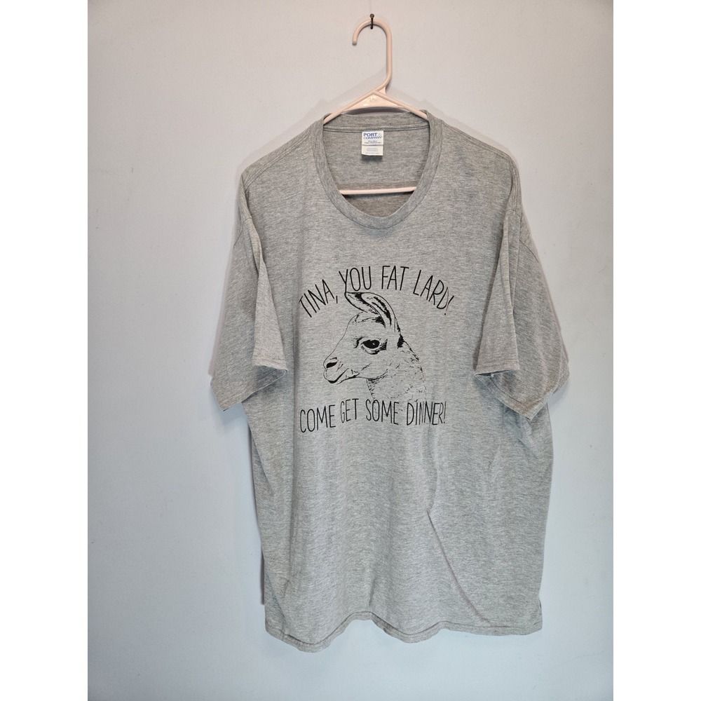 Port And Company Adult 2xl Napoleon Dynamite Tshirt Tina The Llama - Picture 1 of 5